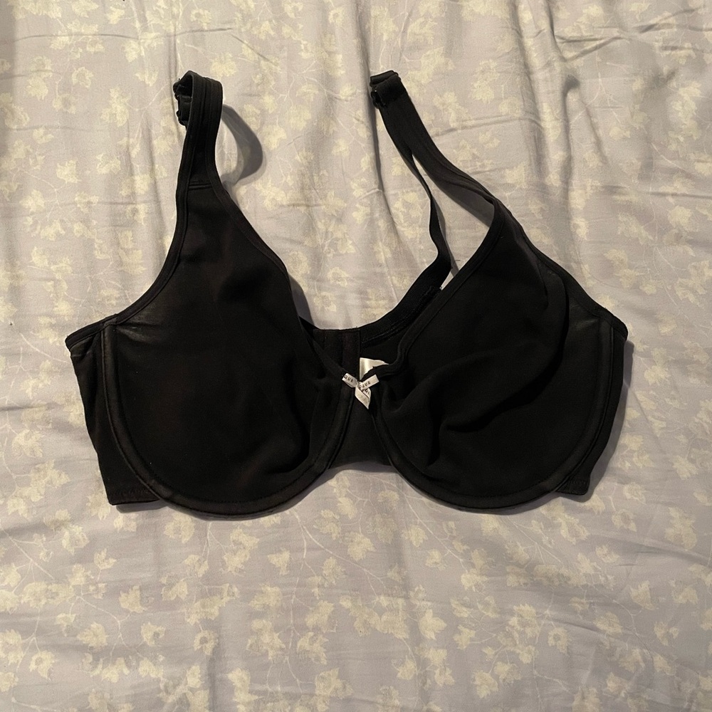 Cacique Black Full Coverage Bra with Supportive Underwire